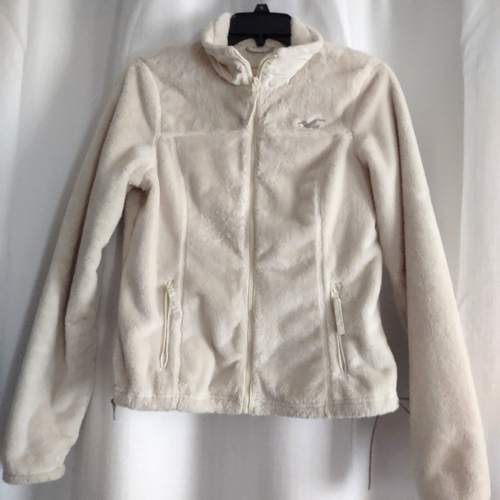Hollister fleece jacket medium